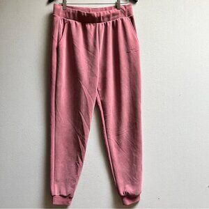 Lazy pants brushed suede joggers Sz L